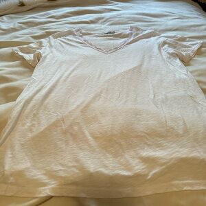 Michael Stars lace trim blush tee OS M